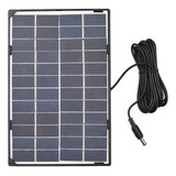 Cargador Exterior, Panel Solar De Seguridad De 6 W, Ventilad