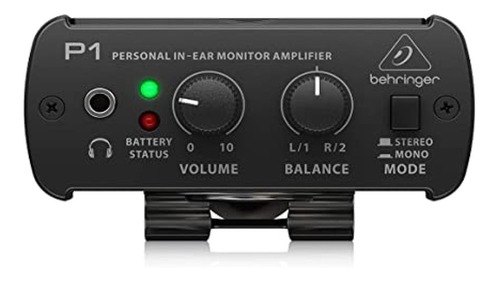 Behringer P1 Amplificador Para Audífonos Monitor Personal Color Negro