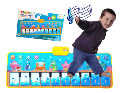 Tapete Piano Infantil Musical Brinquedo Crianças E Bebê 