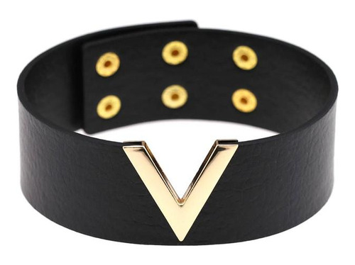 Kmvexo-collar De Cuero Para Hombre Y Mujer, Garganp019 Black