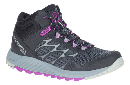 Botín Mujer Wildwood Mid Wp Negro Merrell