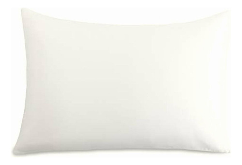 Linenspa Funda De Almohada De Seda, Blanco, Standard Color Blanco Liso