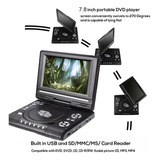 Reproductor De Dvd Portátil Con Función De Tv/fm/usb/juego