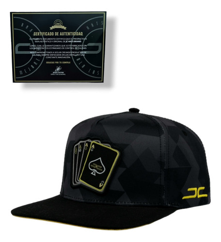 Gorra Jc Hats Poker Camo Black / Yellow 