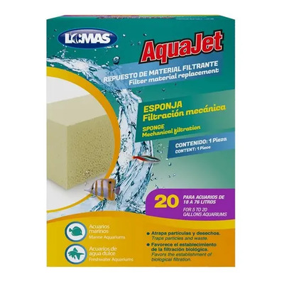 Esponja Filtro Cascada Aquaclear 20 Acuarios 76lts