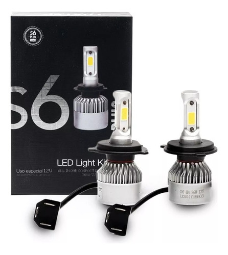 Kit Cree Led S6 Hd H7 H4 H11 H1 9006 H3 44000 Lm Con Cooler