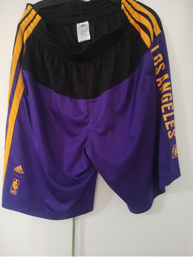 Shorts Nba Los Angeles Lakers Talla L Original Sin Detalle