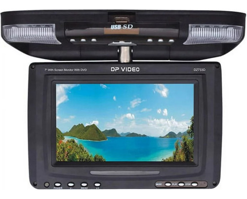 Pantalla Para Carro Monitor Superior  De 7  Dvd  Ir/fm