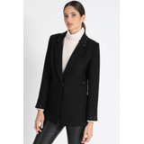 Blazer Largo Muflón Negro Liola