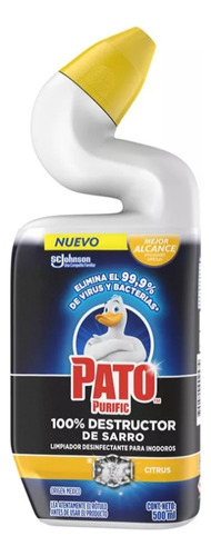 Pato Purific Limpiador Inodoro Destructor Sarro Citrus 50ml