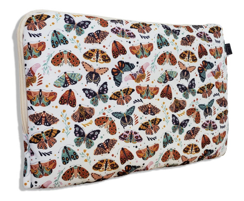 Funda Para Notebook Netbook Tablet Diseño Mariposa Acolchada