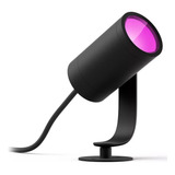 Foco Philips Lily Hue 1x8w 24v Para Exterior Negro