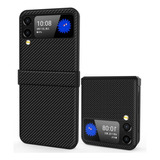 Funda Slim Antigolpes Carbono Para Samsung Z Flip 3