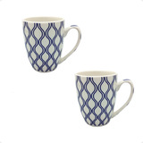 Set X2 Tazas Ceramica Jarro Mug Apto Microondas Lavavajillas