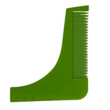 Pente Modelador De Barba Profissional Plástico Verde Cod 936