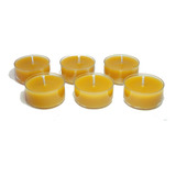 Velas De Té De Cera De Abeja Cruda 100% Pura, Velas Orgánica