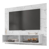 Panel Rack Tv 42  Viena Blanco Marmol