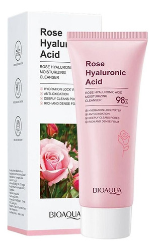 Limpiador Facial De Rosas Con Acido Hialuronico Anti Edad Tipo De Piel Mixtas