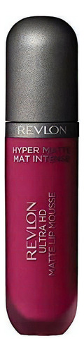 Labial Mate Revlon Ultra Hd Lip Mousse Hyper Matte, Lápiz L Color Negro