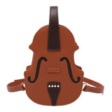 Bolsa Con Forma De Violín Mochila Crossbody Kawaii