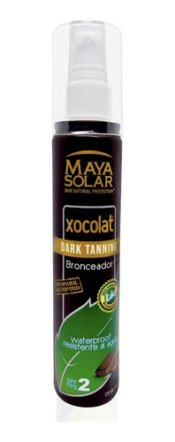 Bronceador Corporal Maya Solar Chocolate Biodegradable 120ml
