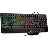 Rii Rk400 Rgb Combo De Teclado Y Mouse Para Juegos, Tacto Me