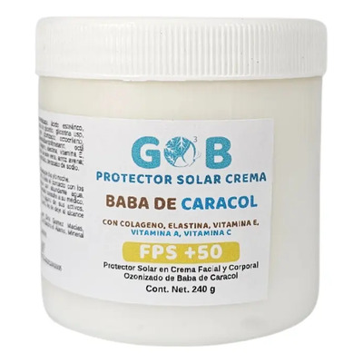 Protector Solar Baba Caracol Crema Ozonizada Fps50+ - 240 G | Meses sin interés
