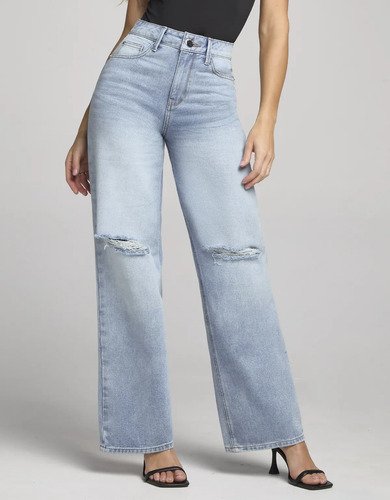Pantalon Mujer Wide Leg Pierna Ancha Seven Jeans 4232 | Meses sin interés