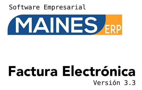 Maines_erp Factura Electrónica Cfdi 3.3 + 100 Timbres Fiscal