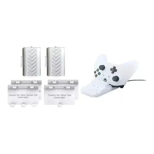 Base Dock Carregador Controle Xbox Series Sx +2 Bateria Bco