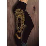 Calça Legging P/ Academia Top, Afro