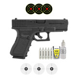 Pistola Pressão Co2 Wingun G11 Glock G19 6 Mm Rossi + Kit 