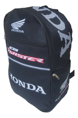 Mochila Moto Honda Twister Negra