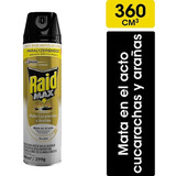 Raid Insecticida Max Mata Cucarachas Y Arañas - 3 Unidades