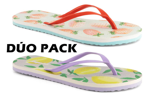 Sandalia Mujer Aeropostale Playa Kit 2 Pares Azul 3646021