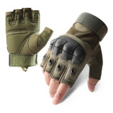 Guantes Tacticos Militar Medio Dedo Motocicleta Bicicleta