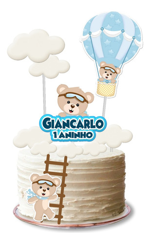 Topo De Bolo Topper Temas Festa Aniversário Personalizado