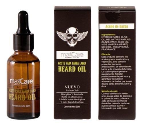 Aceite De Barba Nutrición Profunda 30ml Maxcare