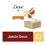 Pack X 48 Un Jabon Barra Dove Beauty Karite Y Vainilla 90gr 