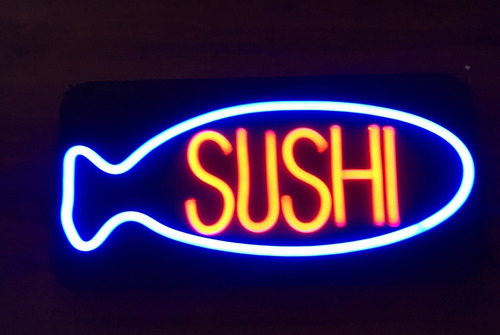 Letrero Neon Sushi 50 X 25 Cm. 