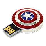 Memoria Usb Forma Escudo Capitán América