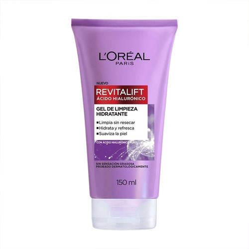 Gel Limpiador L'oréal Paris Facial Ácido Hialurónico 150 Ml