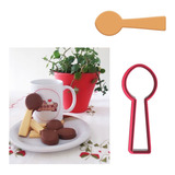 Cortador Pasta Biscoito Utilidade Cozinha Colher Talher 10cm