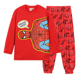 Pijama Niño Manga Larga Spiderman Marvel Original 