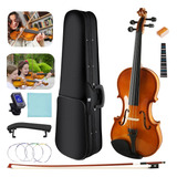 Violin Acustico Musical Adultos Y Estudiantes 4/4 Con Caja