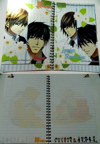 Libreta Junjou Romantica Yaoi Cuaderno Varios Modelos