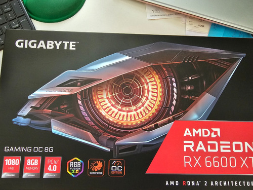 Tarjeta De Video Amd Radeon Rx 6600 Xt Gigabyte Memoria 8 Gb