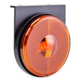 Lanterna Lateral Led Caminhão Carreta Reboque Laranja 15 Pçs