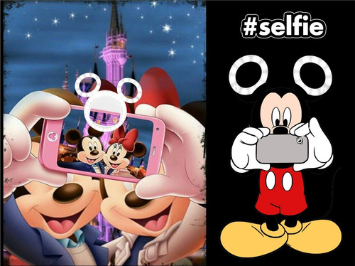 Disney - Anillo De Luz Con Clip Para Selfies - Mickey Mouse