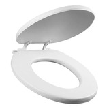 Asiento Redondo Acolchonado Para Baño Color Blanco A02